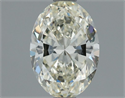 Natural Diamond 1.00 Carats, Oval with  Cut, K Color, VVS2 Clarity and Certified by IGI