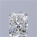 Natural Diamond 0.50 Carats, Radiant with  Cut, E Color, VS1 Clarity and Certified by GIA