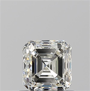 Foto Diamante Natural 0.91 quilates, Asscher , Color I, claridad VVS2 y certificado GIA de