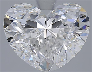 Picture of Natural Diamond 5.01 Carats, Heart with  Cut, E Color, IF Clarity and Certified by GIA
