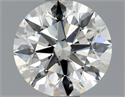 Natural Diamond 0.85 Carats, Round with Excellent Cut, J Color, SI1 Clarity and Certified by GIA