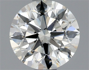 Picture of Natural Diamond 0.85 Carats, Round with Excellent Cut, J Color, SI1 Clarity and Certified by GIA