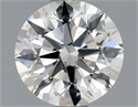 Natural Diamond 0.85 Carats, Round with Excellent Cut, J Color, SI1 Clarity and Certified by GIA