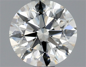 Picture of Natural Diamond 0.85 Carats, Round with Excellent Cut, J Color, SI1 Clarity and Certified by GIA