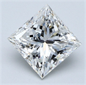 Diamante Natural 1.70 quilates, Princesa , Color G, claridad VS2 y certificado GIA