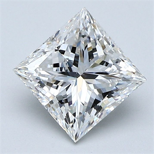Foto Diamante Natural 1.70 quilates, Princesa , Color G, claridad VS2 y certificado GIA de
