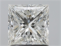 Natural Diamond 1.20 Carats, Princess with  Cut, H Color, SI1 Clarity and Certified by GIA