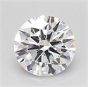 Lab Grown Diamond 1.03 Carats, Round with Ideal Cut, D Color, VVS2 Clarity and Certified by IGI