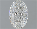 Natural Diamond 1.03 Carats, Oval with  Cut, H Color, SI1 Clarity and Certified by GIA