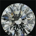 Natural Diamond 1.18 Carats, Round with Excellent Cut, K Color, SI2 Clarity and Certified by GIA