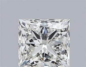 Picture of Natural Diamond 0.51 Carats, Princess with  Cut, J Color, VVS2 Clarity and Certified by GIA