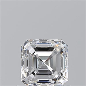 Picture of Natural Diamond 0.91 Carats, Asscher with  Cut, E Color, VVS1 Clarity and Certified by GIA