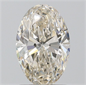 Natural Diamond 1.20 Carats, Oval with  Cut, K Color, VS1 Clarity and Certified by GIA