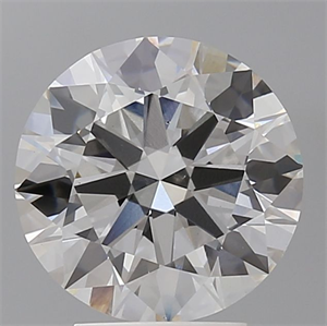 Picture of Lab Grown Diamond 3.50 Carats, Round with Ideal Cut, E Color, VS1 Clarity and Certified by IGI