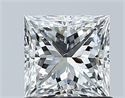 Natural Diamond 1.01 Carats, Princess with  Cut, F Color, VS2 Clarity and Certified by GIA