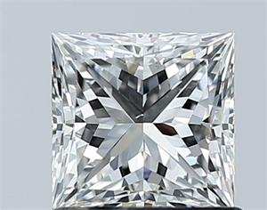 Foto Diamante Natural 1.01 quilates, Princesa , Color F, claridad VS2 y certificado GIA de