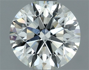 Picture of Natural Diamond 1.04 Carats, Round with Excellent Cut, H Color, VS2 Clarity and Certified by IGI