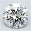 Diamante Natural 3.09 quilates, Redondo , Color I, claridad VS2 y certificado GIA