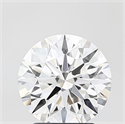 Lab Grown Diamond 2.20 Carats, Round with Ideal Cut, F Color, VVS2 Clarity and Certified by IGI