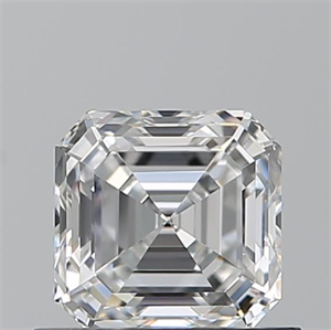 Foto Diamante Natural 0.73 quilates, Asscher , Color F, claridad VVS1 y certificado GIA de