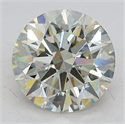 Lab Grown Diamond 3.06 Carats, Round with Ideal Cut, J Color, VS1 Clarity and Certified by IGI