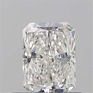 Picture of Natural Diamond 0.59 Carats, Radiant with  Cut, H Color, VS1 Clarity and Certified by GIA