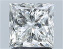 Natural Diamond 1.70 Carats, Princess with  Cut, H Color, VS2 Clarity and Certified by GIA