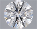Lab Grown Diamond 3.05 Carats, Round with Ideal Cut, E Color, VVS2 Clarity and Certified by IGI