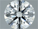 Natural Diamond 0.70 Carats, Round with Excellent Cut, H Color, SI1 Clarity and Certified by GIA
