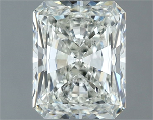 Picture of Natural Diamond 1.52 Carats, Radiant with  Cut, H Color, SI1 Clarity and Certified by IGI