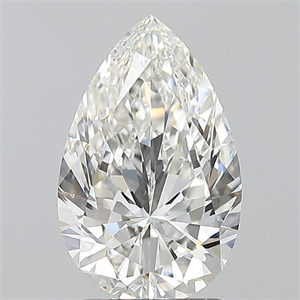 Picture of Natural Diamond 2.01 Carats, Pear with  Cut, H Color, VS2 Clarity and Certified by GIA