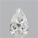 Natural Diamond 0.58 Carats, Pear with  Cut, G Color, VVS2 Clarity and Certified by GIA