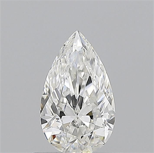 Picture of Natural Diamond 0.58 Carats, Pear with  Cut, G Color, VVS2 Clarity and Certified by GIA