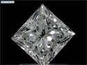 Natural Diamond 1.02 Carats, Princess with  Cut, H Color, I1 Clarity and Certified by GIA