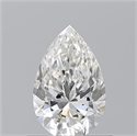 Natural Diamond 0.70 Carats, Pear with  Cut, H Color, VS1 Clarity and Certified by GIA