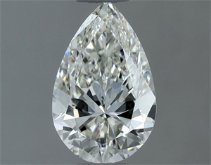 Picture of Natural Diamond 0.60 Carats, Pear with  Cut, H Color, VVS1 Clarity and Certified by IGI