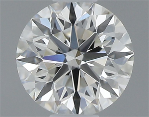 Picture of Natural Diamond 0.43 Carats, Round with Excellent Cut, H Color, VVS2 Clarity and Certified by GIA