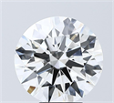 Lab Grown Diamond 5.05 Carats, Round with Ideal Cut, F Color, VVS1 Clarity and Certified by IGI
