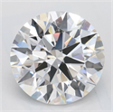 Lab Grown Diamond 2.44 Carats, Round with Excellent Cut, D Color, VVS1 Clarity and Certified by GIA