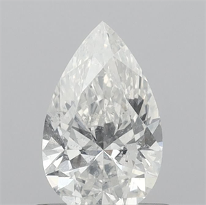Picture of Natural Diamond 0.60 Carats, Pear with  Cut, G Color, SI2 Clarity and Certified by IGI