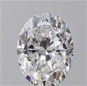 Natural Diamond 0.90 Carats, Oval with  Cut, E Color, VS2 Clarity and Certified by GIA