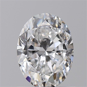 Picture of Natural Diamond 0.90 Carats, Oval with  Cut, E Color, VS2 Clarity and Certified by GIA