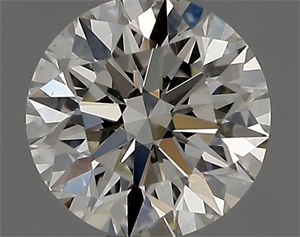 Picture of Natural Diamond 0.42 Carats, Round with Excellent Cut, J Color, VS1 Clarity and Certified by GIA