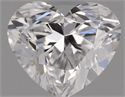 Natural Diamond 0.32 Carats, Heart with  Cut, D Color, VVS2 Clarity and Certified by GIA