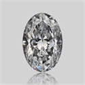 Natural Diamond 1.02 Carats, Oval with  Cut, D Color, VS2 Clarity and Certified by GIA
