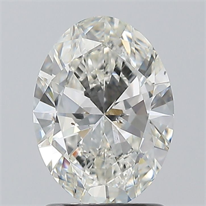 Picture of Natural Diamond 1.50 Carats, Oval with  Cut, I Color, SI1 Clarity and Certified by GIA
