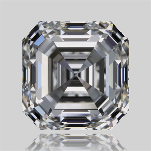 Picture of Natural Diamond 1.01 Carats, Asscher with  Cut, F Color, VVS1 Clarity and Certified by GIA