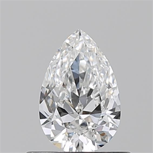 Picture of Natural Diamond 0.52 Carats, Pear with  Cut, E Color, VS1 Clarity and Certified by GIA