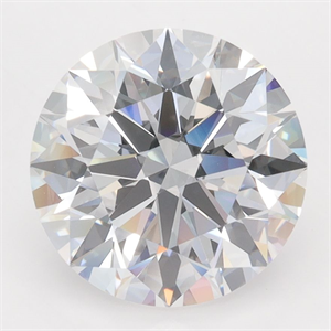 Picture of Lab Grown Diamond 4.07 Carats, Round with Excellent Cut, D Color, VVS2 Clarity and Certified by GIA
