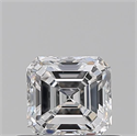 Natural Diamond 0.50 Carats, Asscher with  Cut, E Color, VS1 Clarity and Certified by GIA